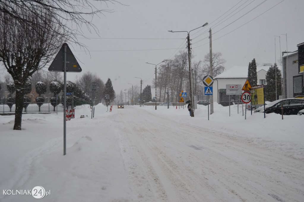 Kolno: śnieg, zawieje i zamiecie