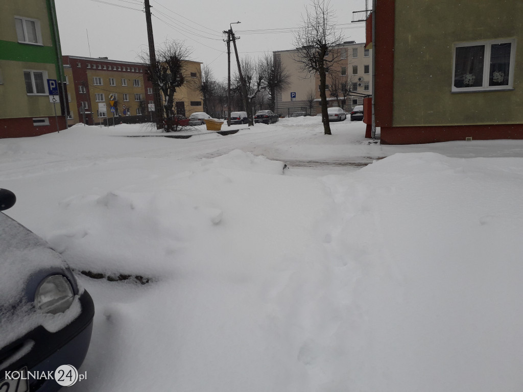 Pługi na ulicach Kolna
