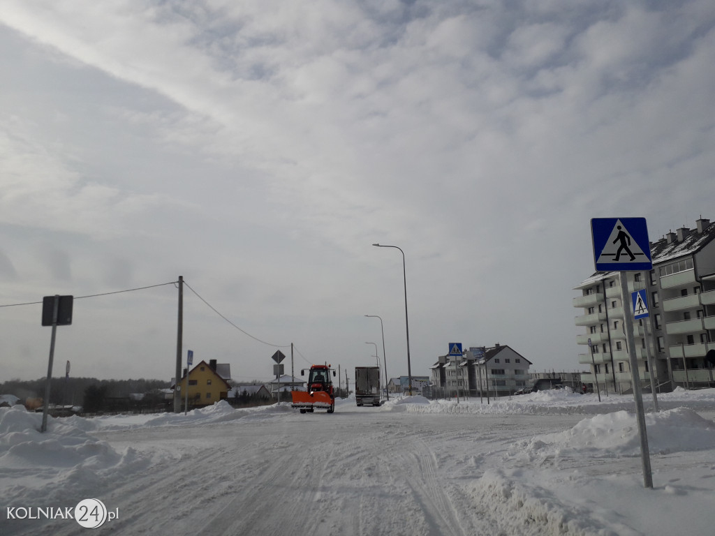 Pługi na ulicach Kolna