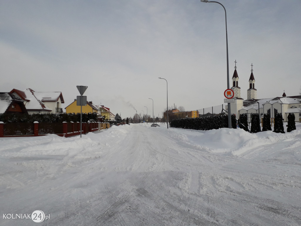 Pługi na ulicach Kolna