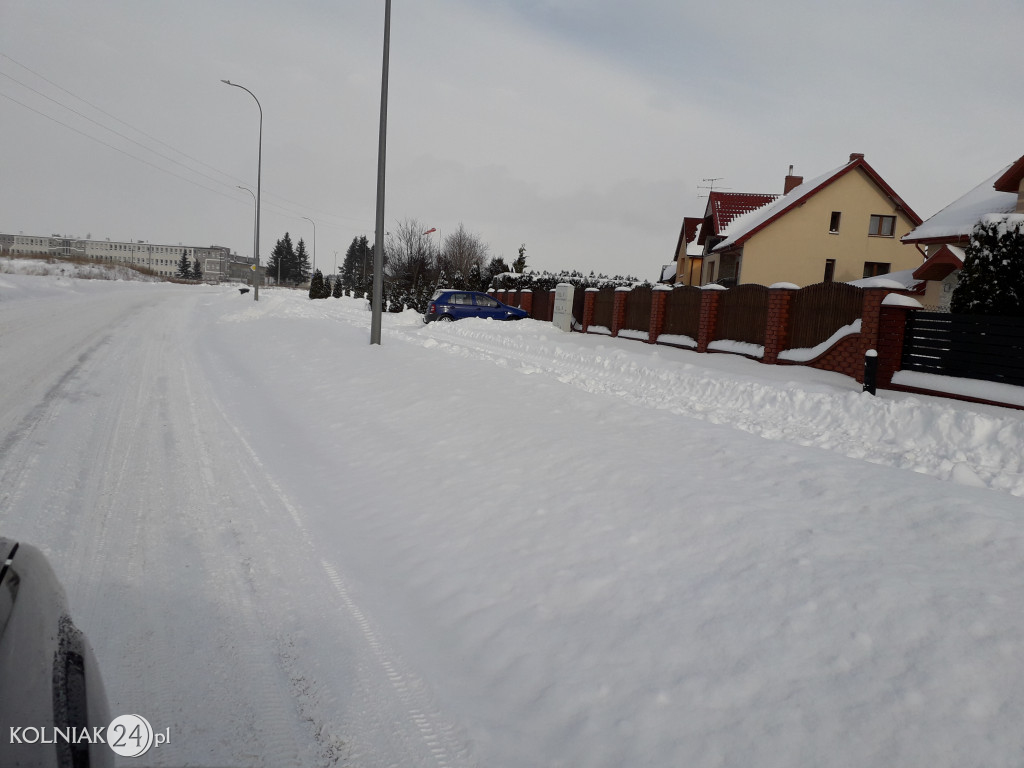 Pługi na ulicach Kolna