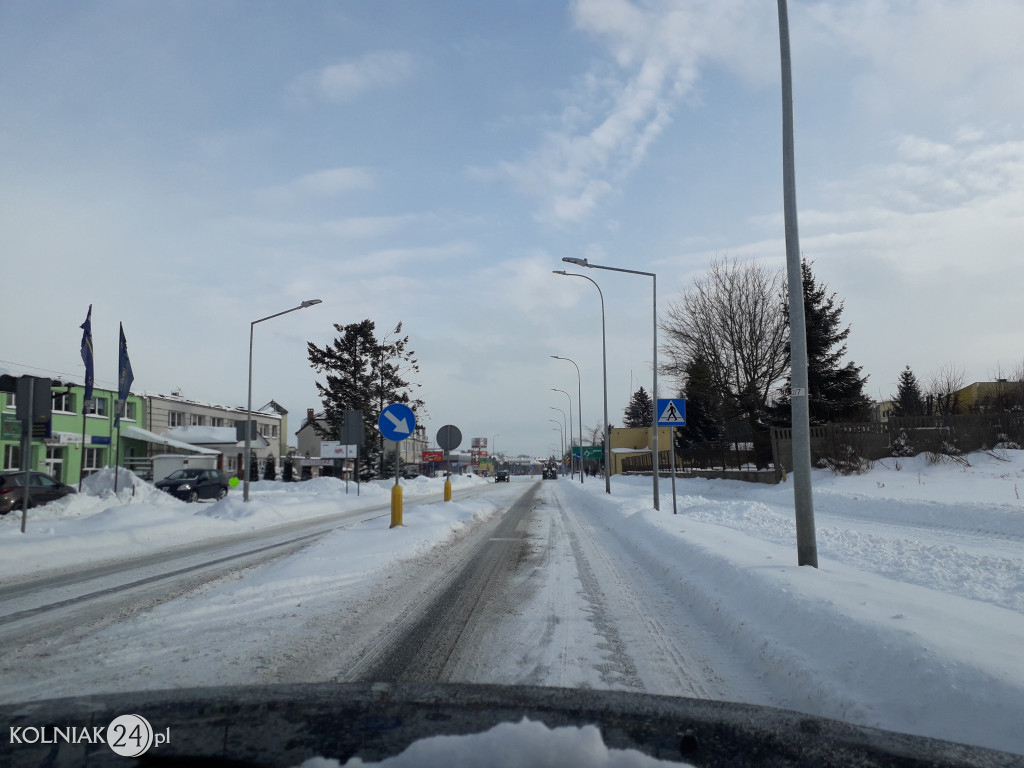 Pługi na ulicach Kolna