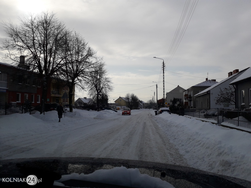 Pługi na ulicach Kolna