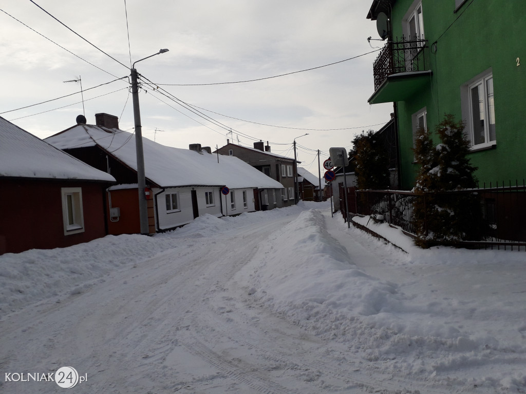 Pługi na ulicach Kolna