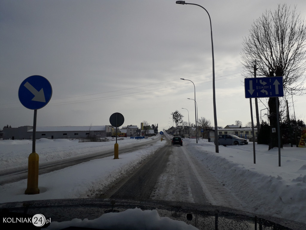 Pługi na ulicach Kolna