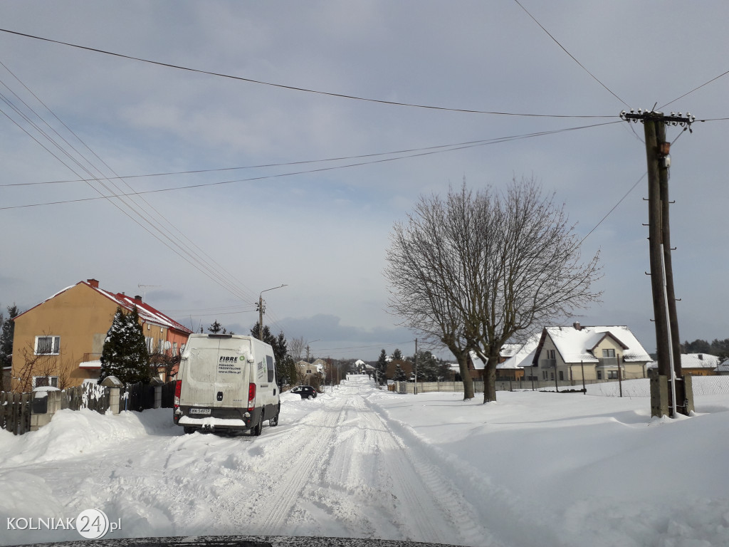 Pługi na ulicach Kolna