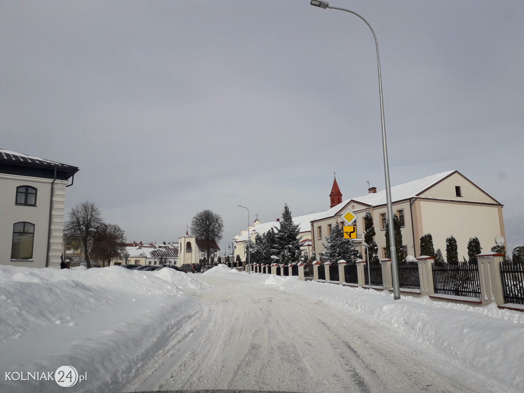 Pługi na ulicach Kolna