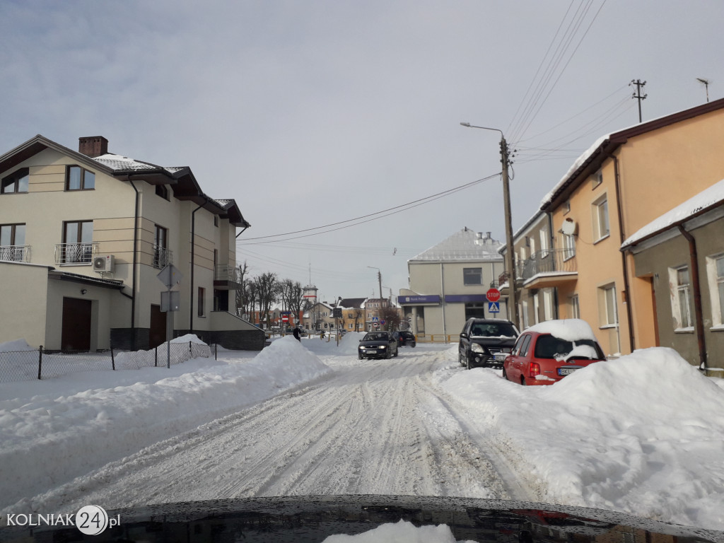 Pługi na ulicach Kolna