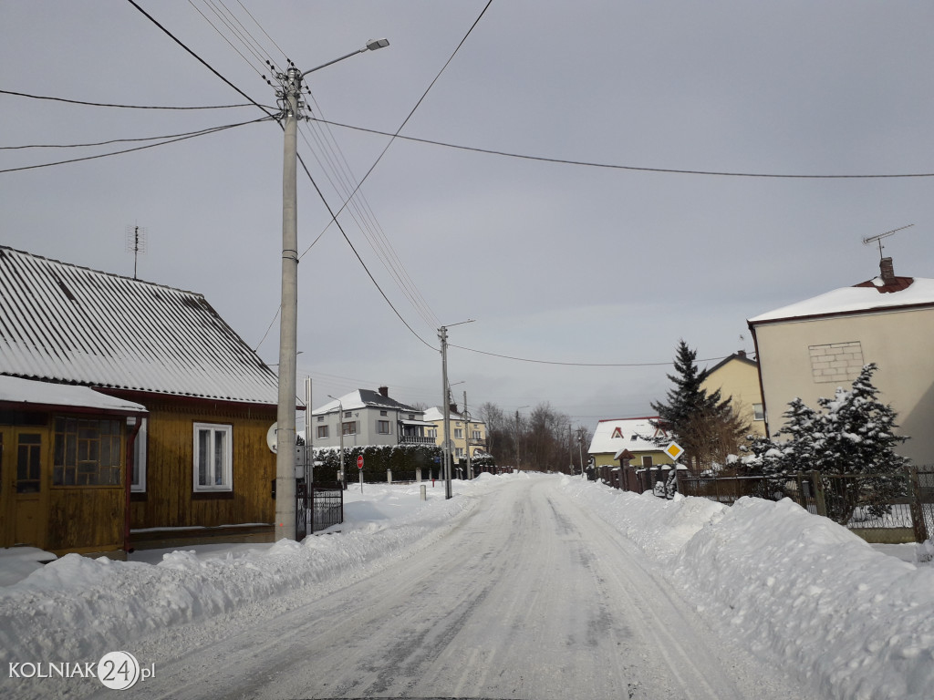 Pługi na ulicach Kolna