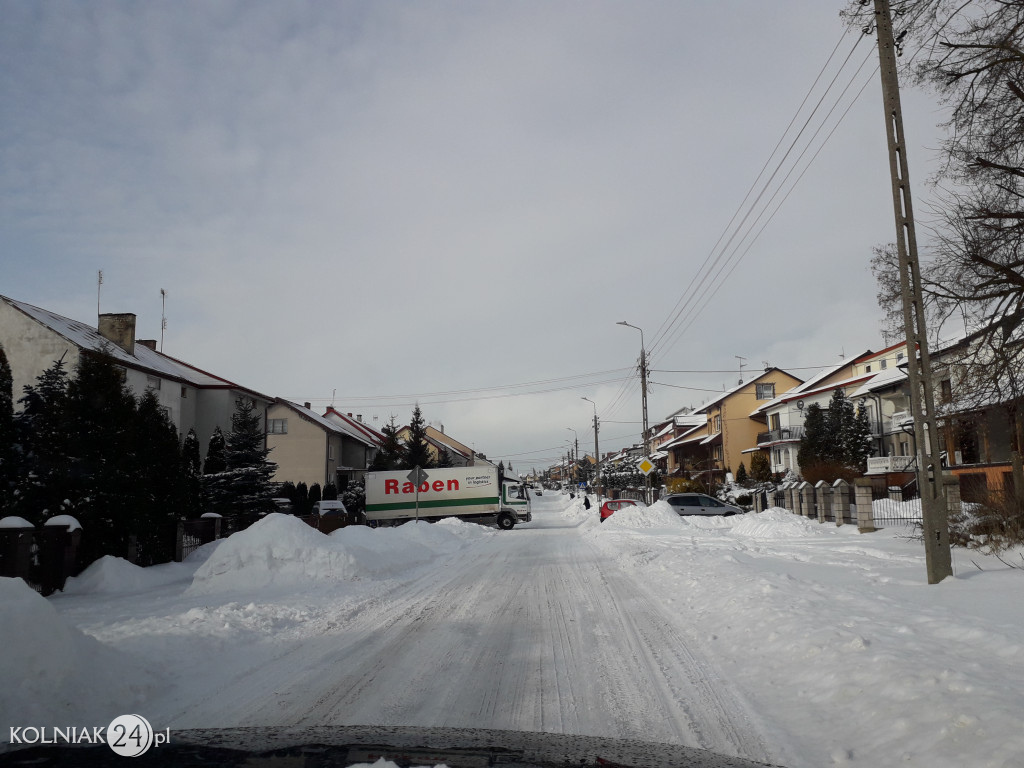 Pługi na ulicach Kolna