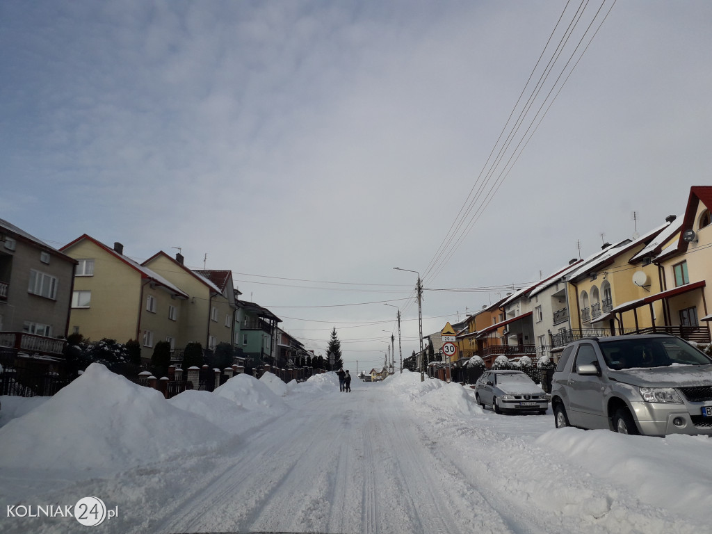 Pługi na ulicach Kolna