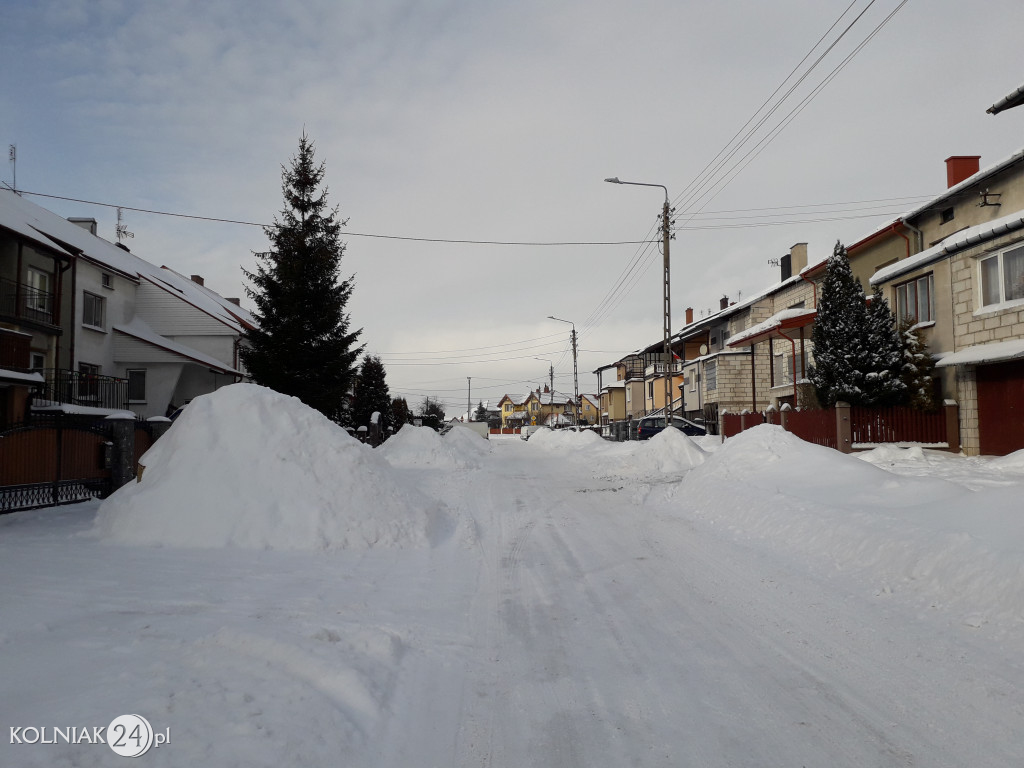 Pługi na ulicach Kolna