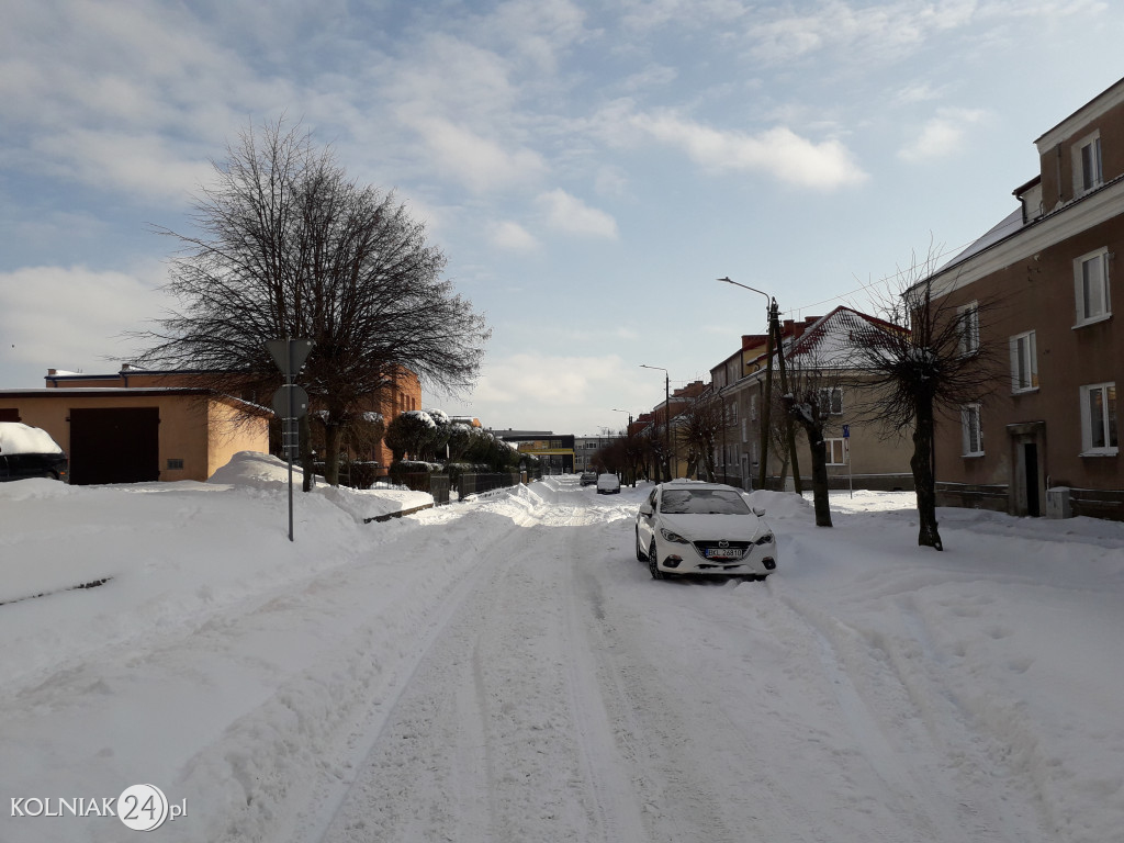 Pługi na ulicach Kolna