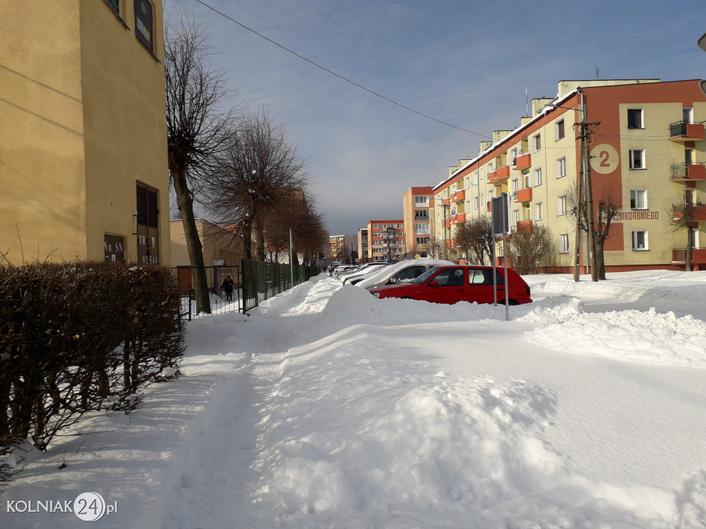 Pługi na ulicach Kolna