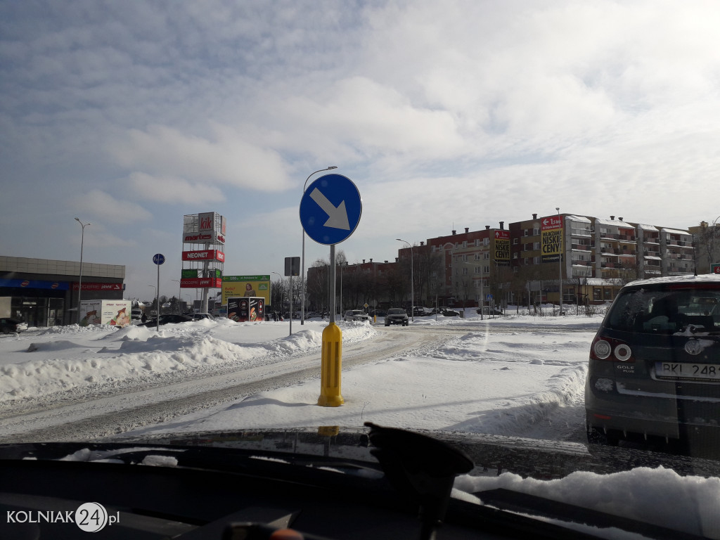 Pługi na ulicach Kolna