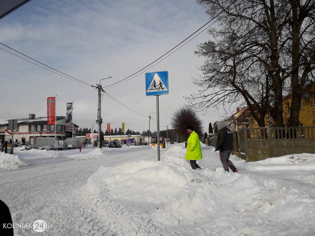 Pługi na ulicach Kolna
