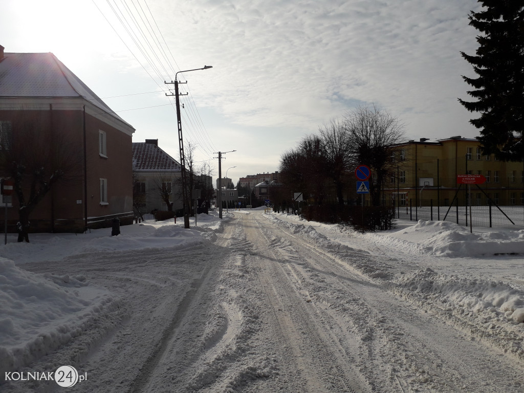 Pługi na ulicach Kolna