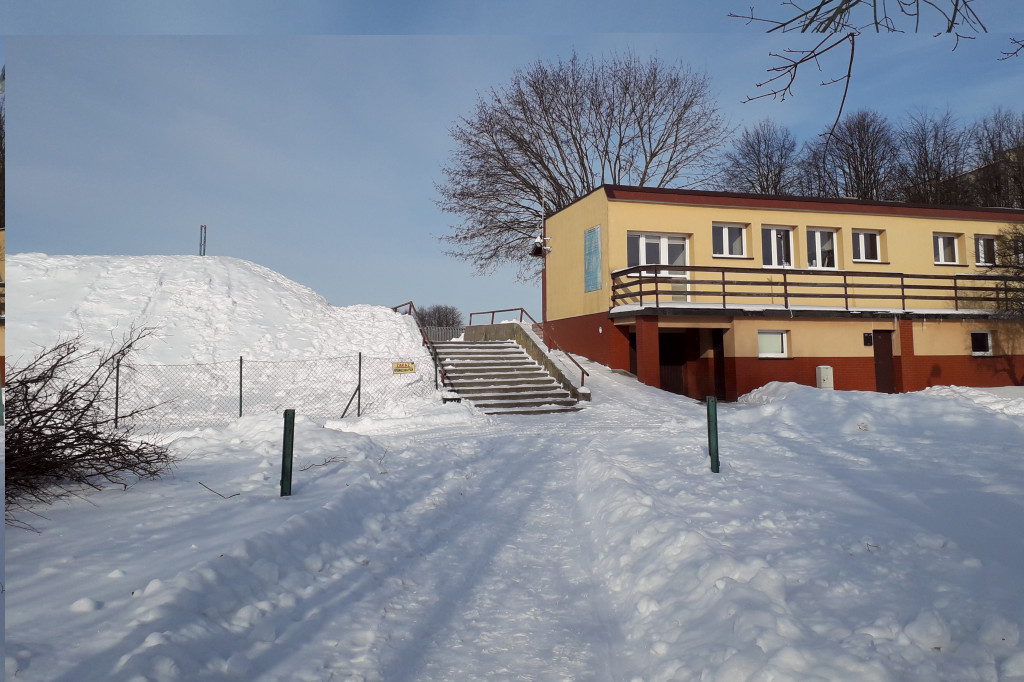 Stadion miejski w zimie