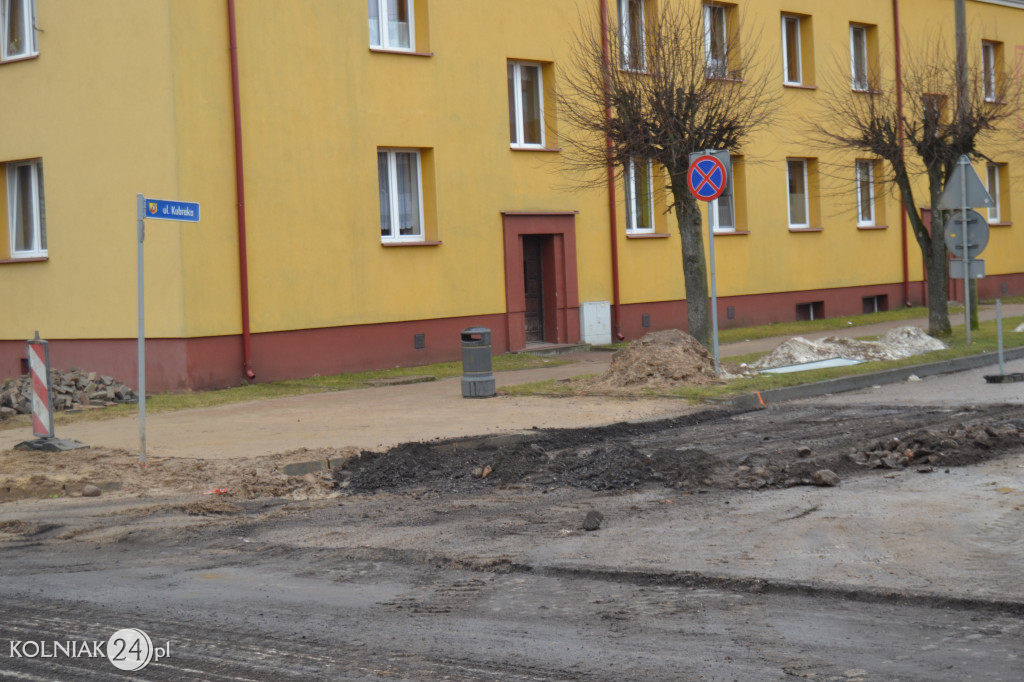 Bruk na ulicy Konopnickiej w Kolnie