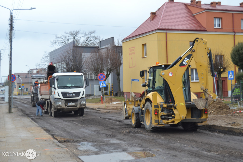 Bruk na ulicy Konopnickiej w Kolnie