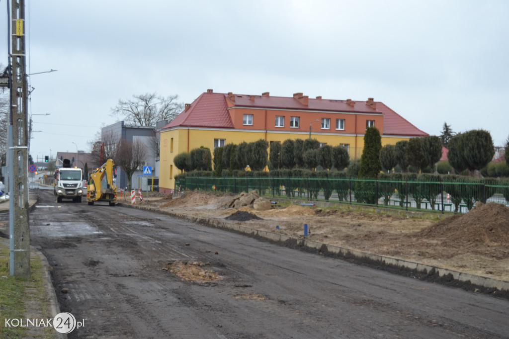 Bruk na ulicy Konopnickiej w Kolnie