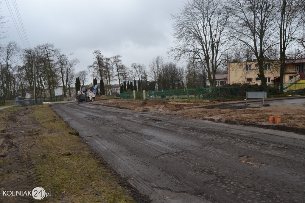 Bruk na ulicy Konopnickiej w Kolnie