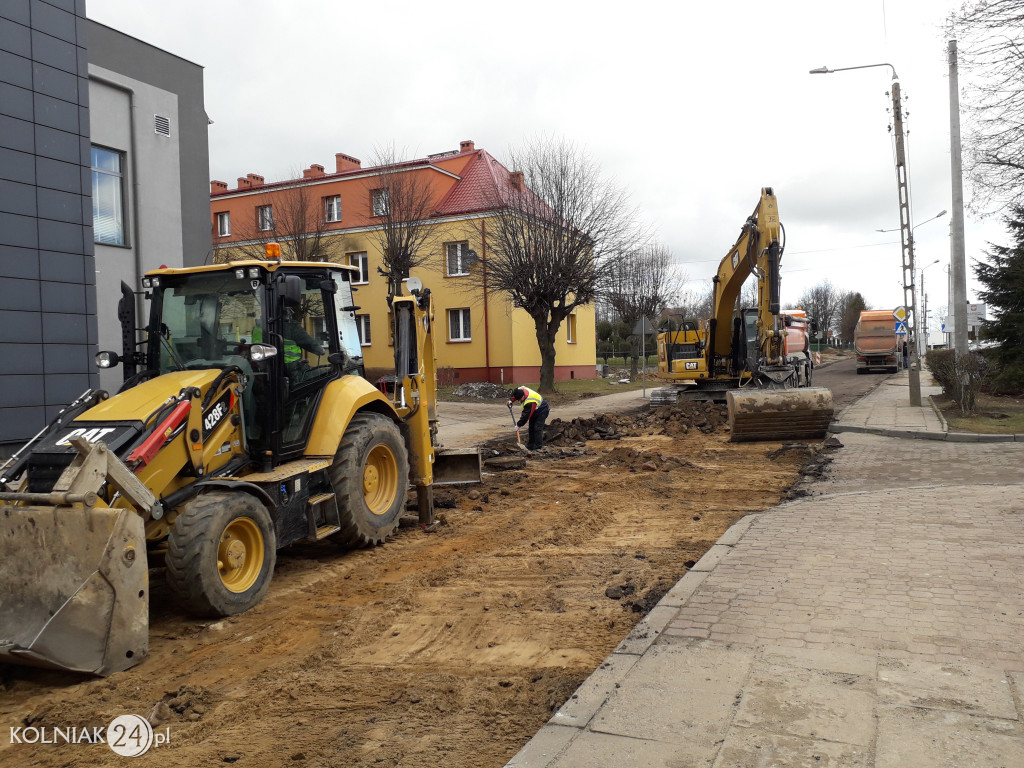 Bruk na ulicy Konopnickiej w Kolnie