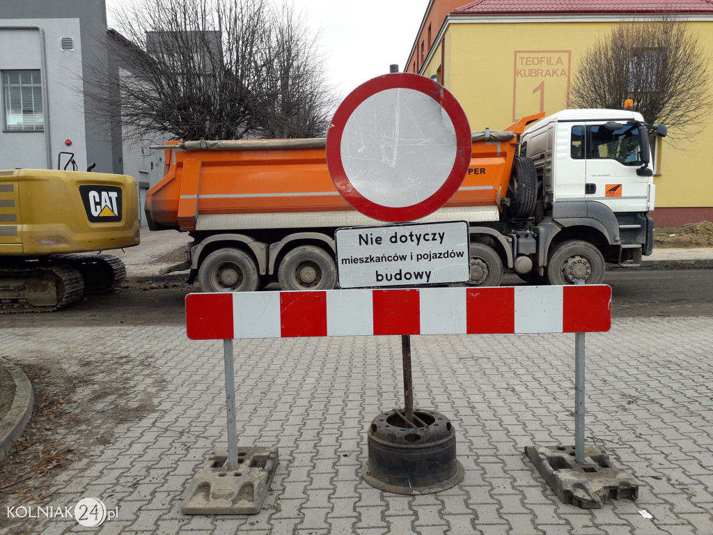 Bruk na ulicy Konopnickiej w Kolnie