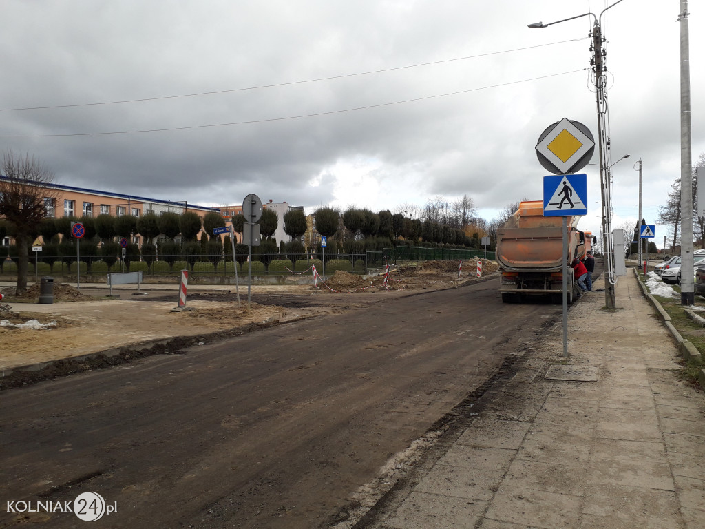 Bruk na ulicy Konopnickiej w Kolnie