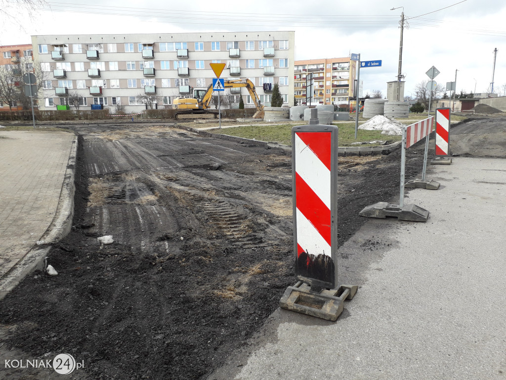 Bruk na ulicy Konopnickiej w Kolnie