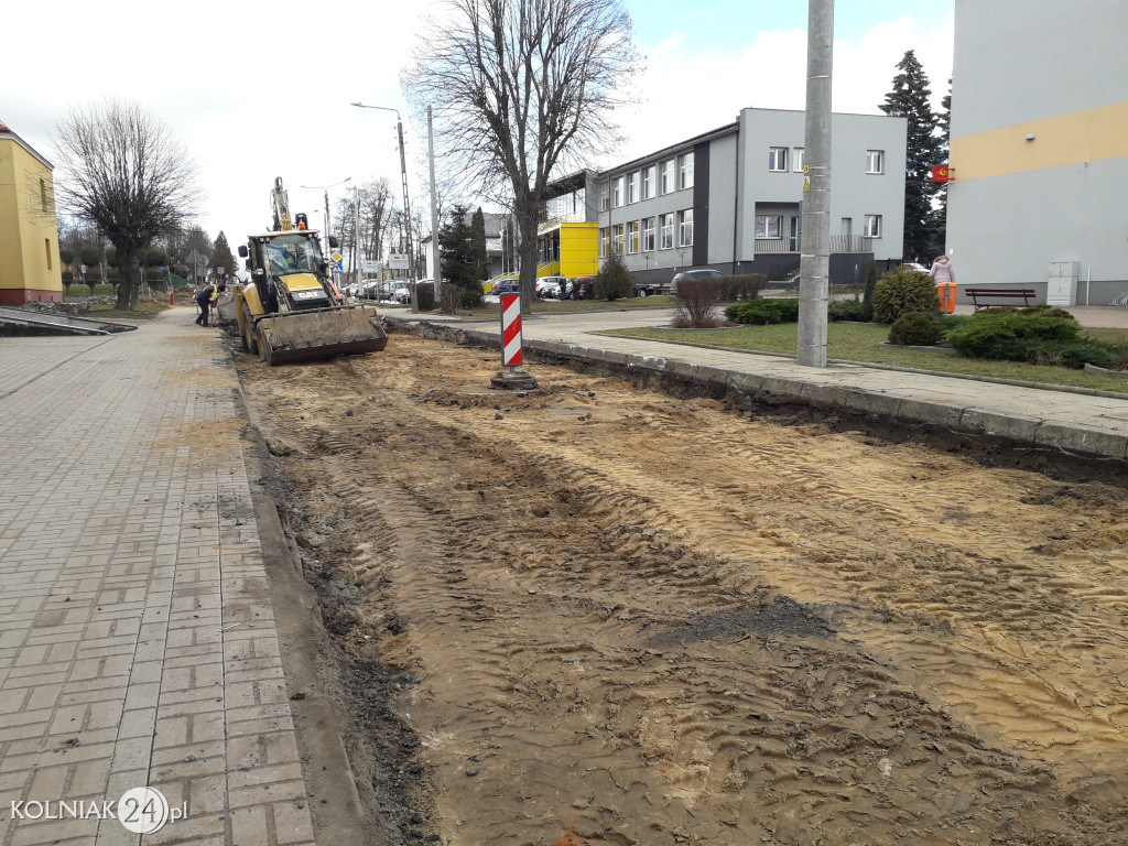 Bruk na ulicy Konopnickiej w Kolnie