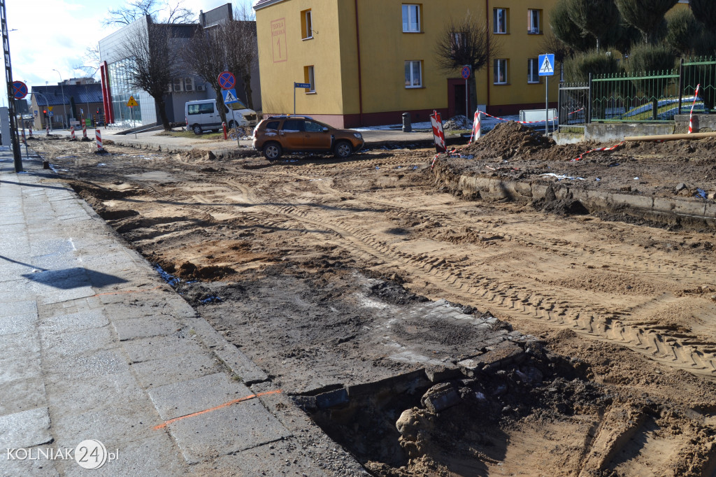 Bruk na ulicy Konopnickiej w Kolnie