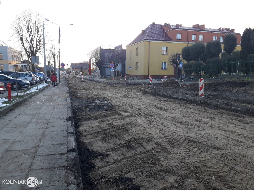 Bruk na ulicy Konopnickiej w Kolnie