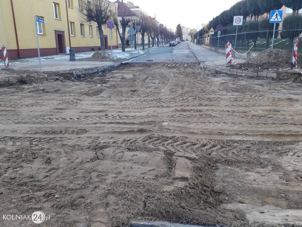 Bruk na ulicy Konopnickiej w Kolnie