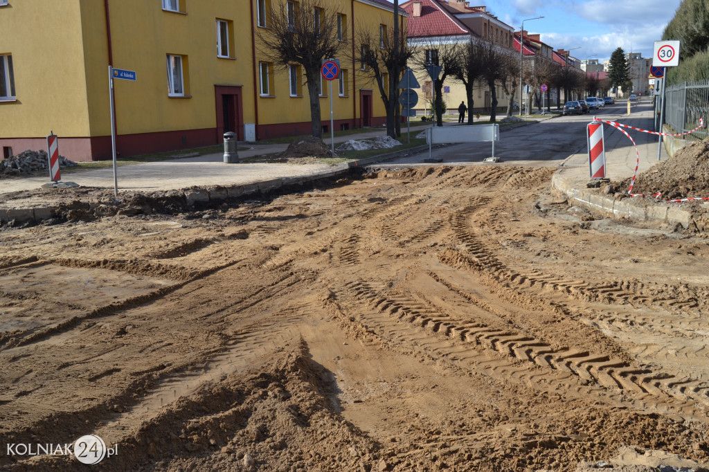 Bruk na ulicy Konopnickiej w Kolnie