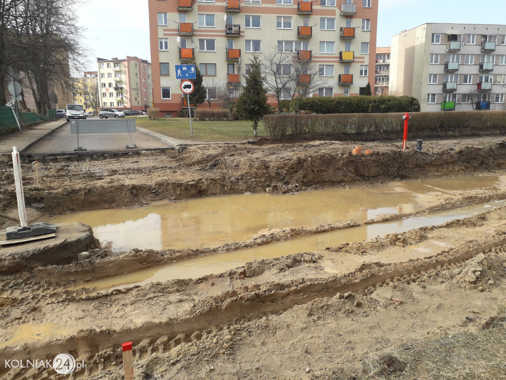 Zalało ulicę M. Konopnickiej