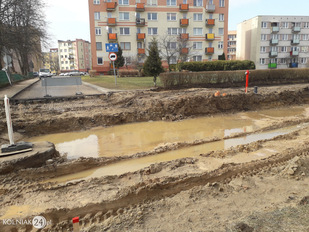 Zalało ulicę M. Konopnickiej