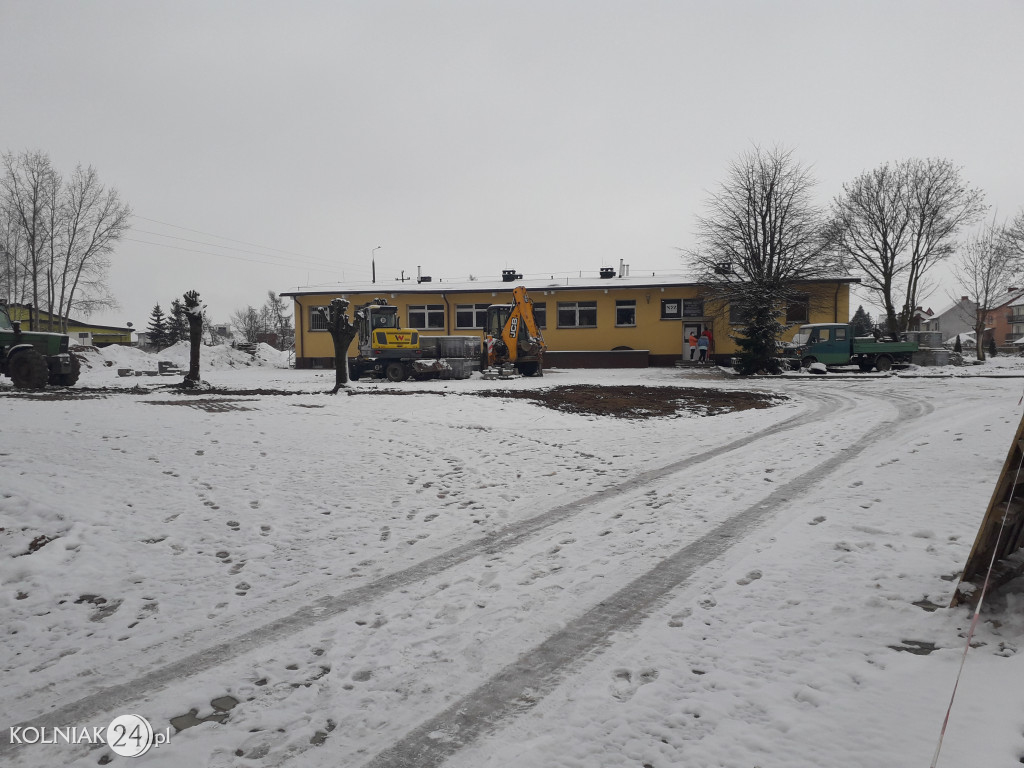 Przebudowa terenu przy szpitalu w Kolnie