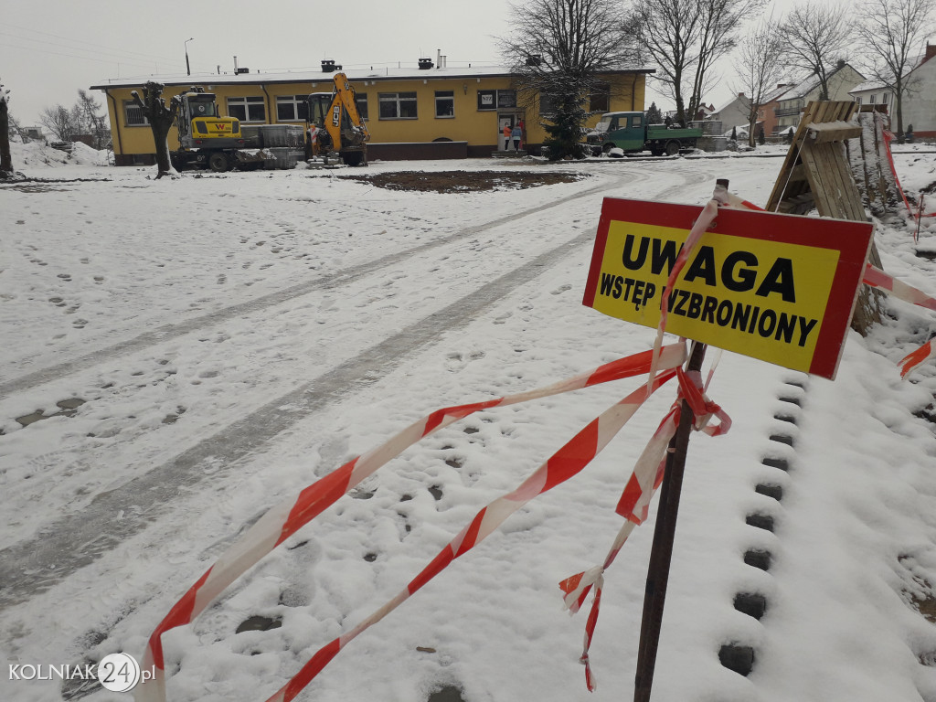Przebudowa terenu przy szpitalu w Kolnie