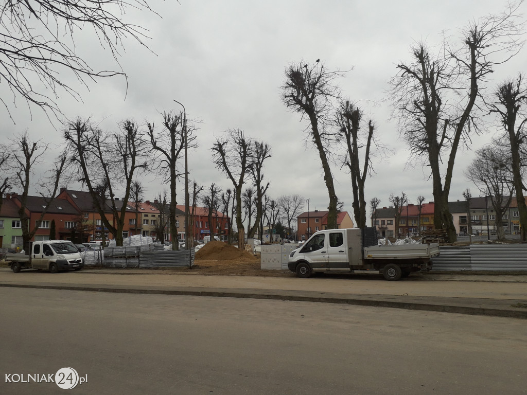 Ulica Plac Wolności w Kolnie