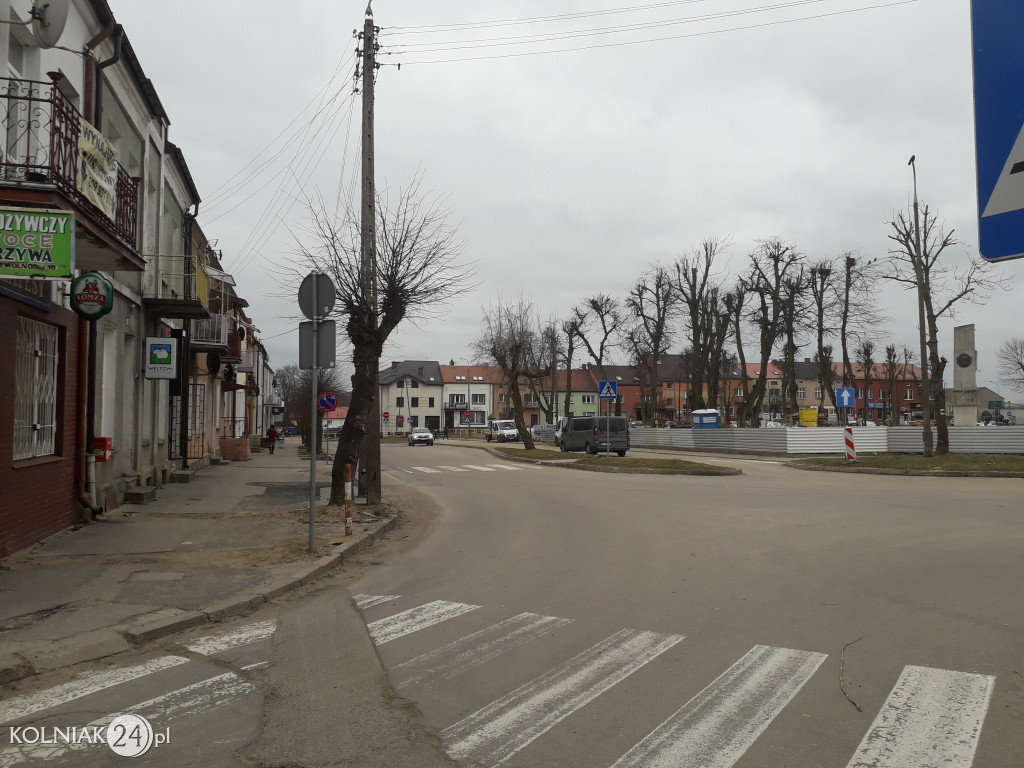 Ulica Plac Wolności w Kolnie