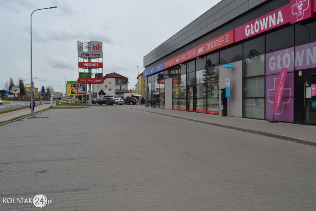 Parkometry przy galerii handlowej