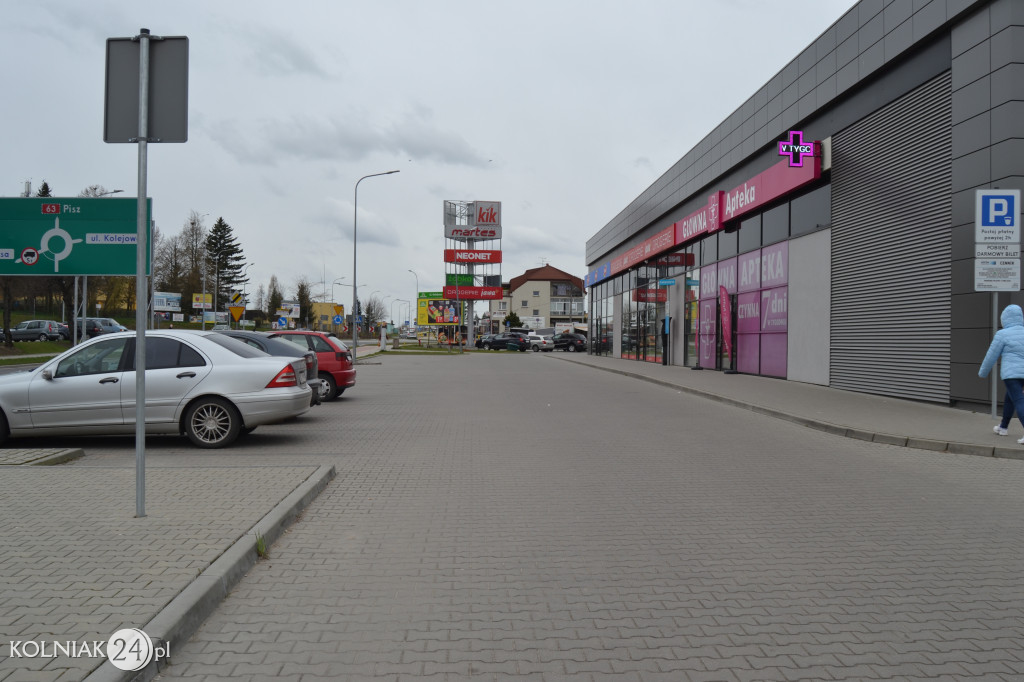 Parkometry przy galerii handlowej