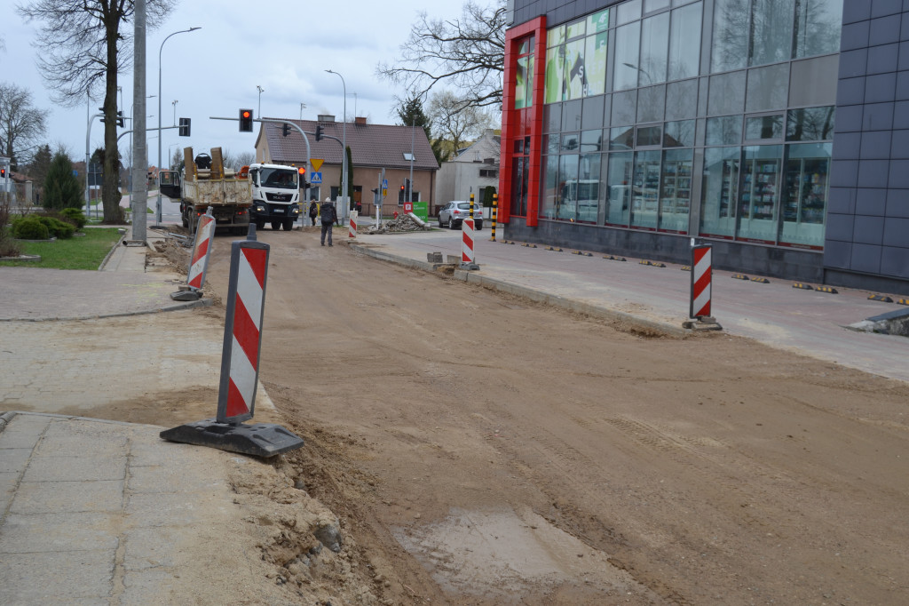 Postępy prac na ulicy Konopnickiej
