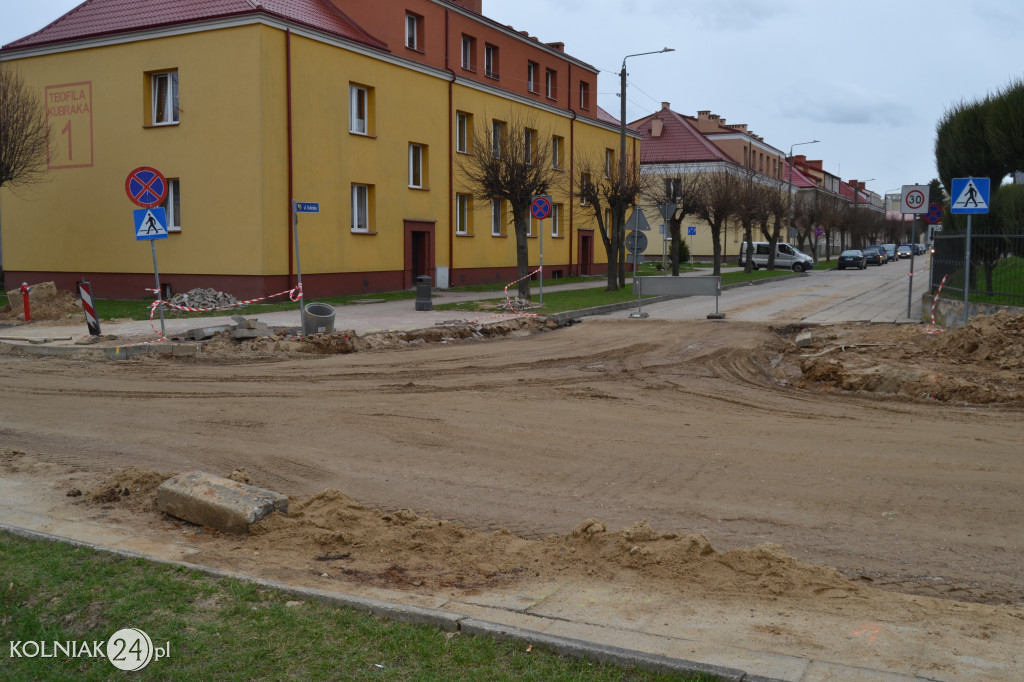 Postępy prac na ulicy Konopnickiej