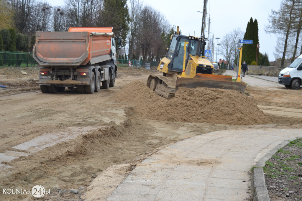 Postępy prac na ulicy Konopnickiej
