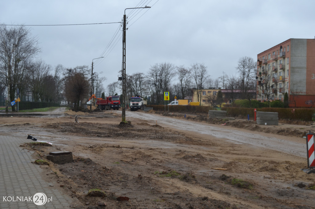 Postępy prac na ulicy Konopnickiej