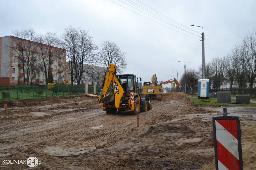 Postępy prac na ulicy Konopnickiej