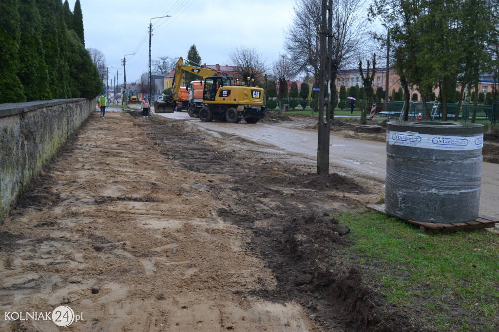 Postępy prac na ulicy Konopnickiej