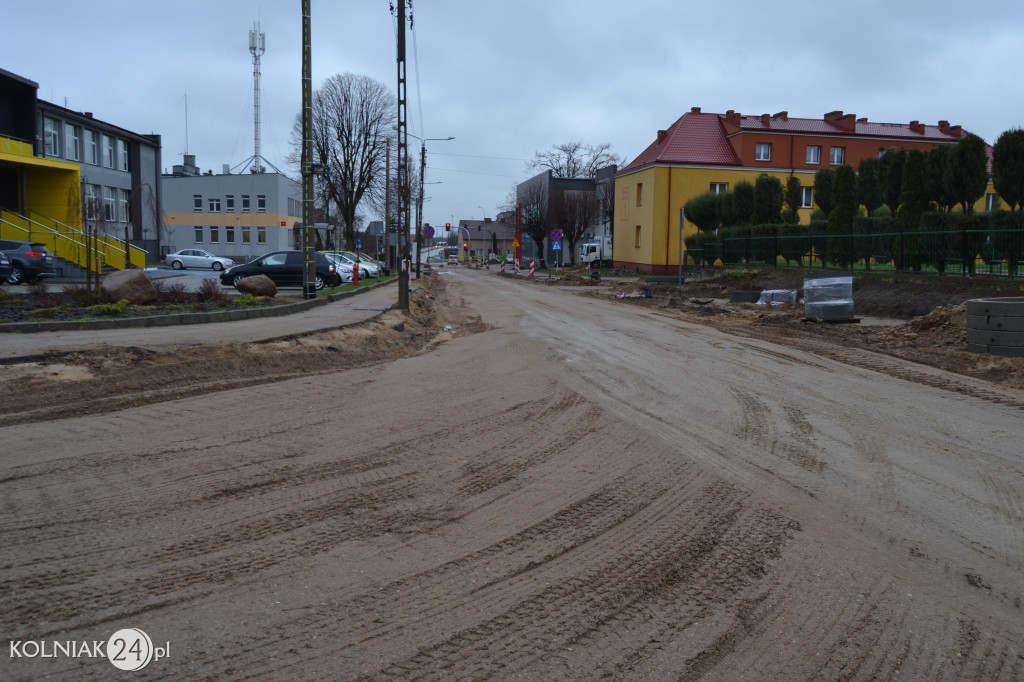 Postępy prac na ulicy Konopnickiej